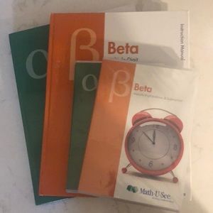 Math U See Alpha and Beta Instructor Manuals and DVDs